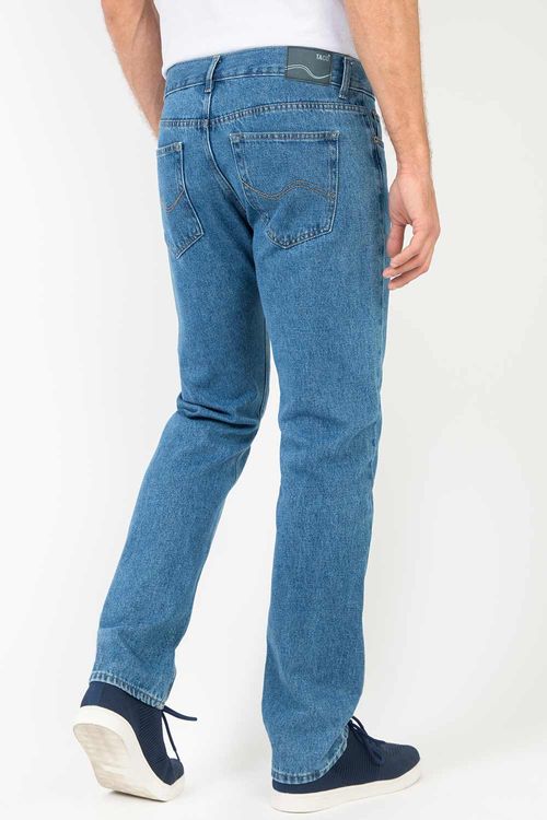 Calça Jeans Straight Basic Super Stone
