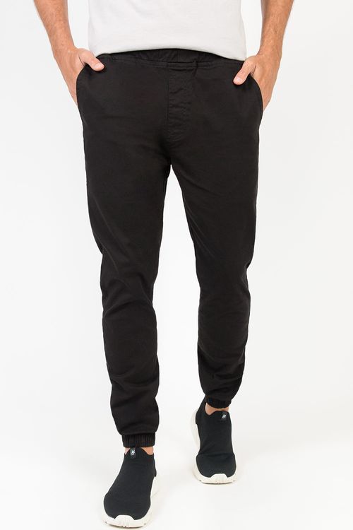 Calça Chino Jogger Flex Preta