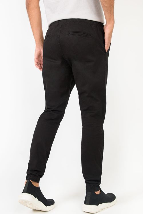 Calça Chino Jogger Flex Preta