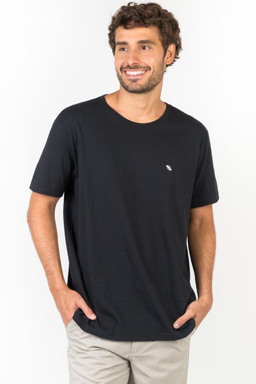 T-Shirt Básica Comfort Fit Preta