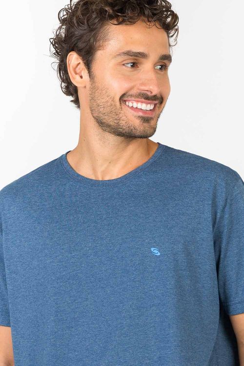 T-Shirt Básica Comfort Fit Azul Marinho