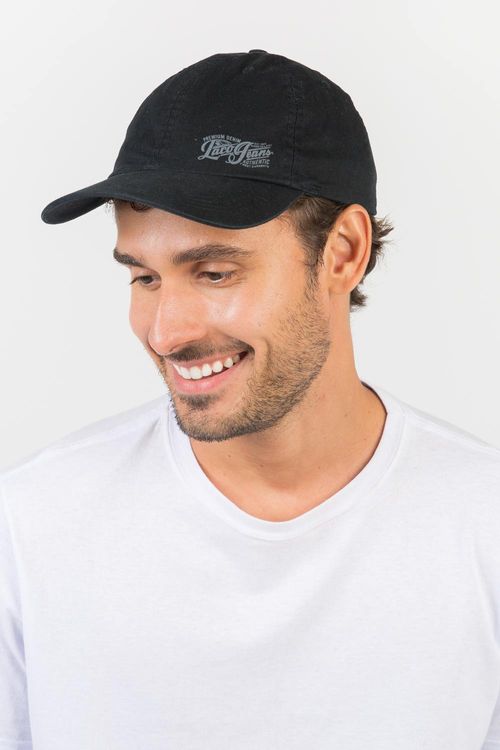 Boné Aba Curva Preto