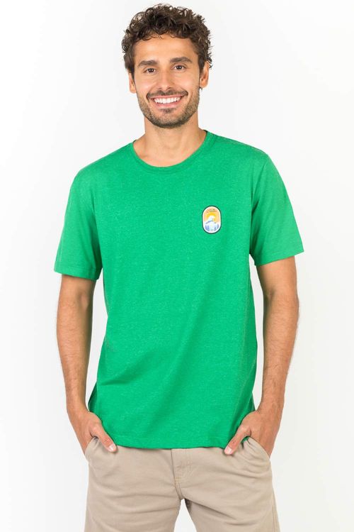 T-Shirt Estampada Verde Bandeira