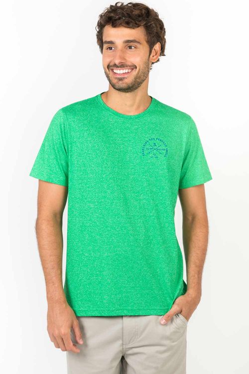 T-Shirt Estampada Molinê Verde Bandeira