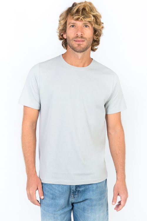 T-Shirt Básica Color Fit Cinza