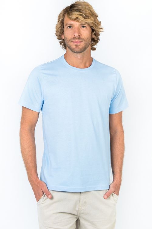 T-Shirt Básica Color Fit Azul Clara