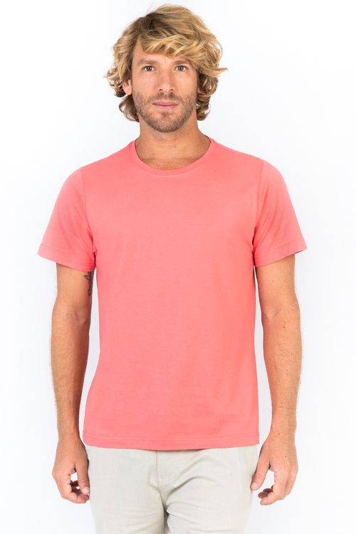 T-Shirt Básica Color Fit Salmao