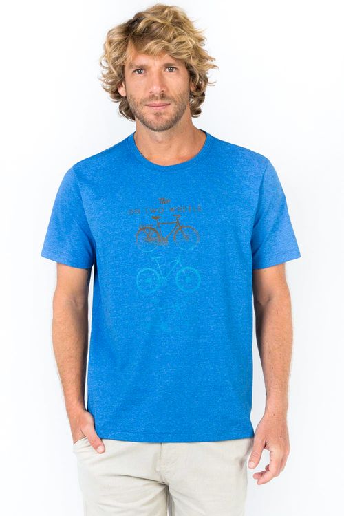 T-Shirt Estampada Azul Royal