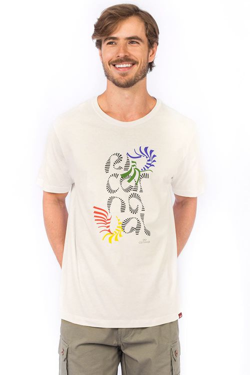 T-Shirt Estampada Rio Carnaval Off White