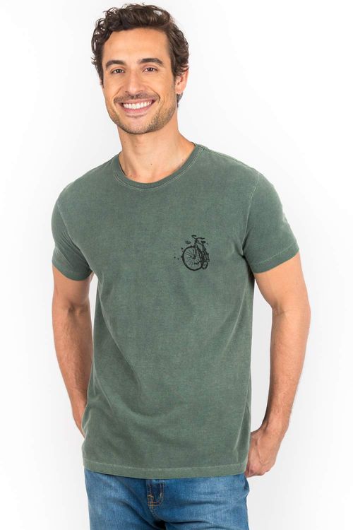 T-Shirt Estampada Verde