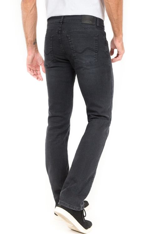 Calça Jeans Flex Straight Black