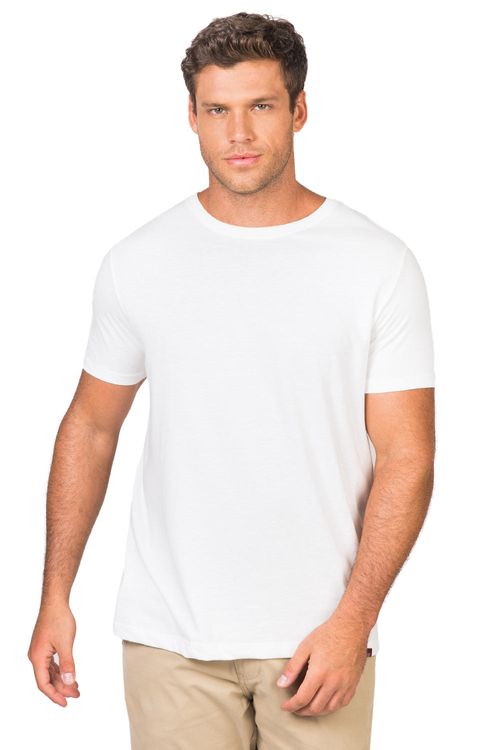 T-Shirt Básica Premium Color Fit Off White