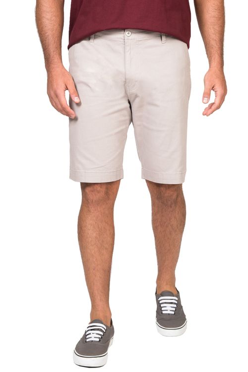 Bermuda Chino Flex Cinza