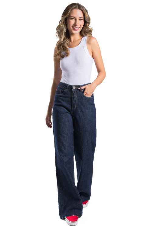 Calça Jeans Wide Leg Premium Stone