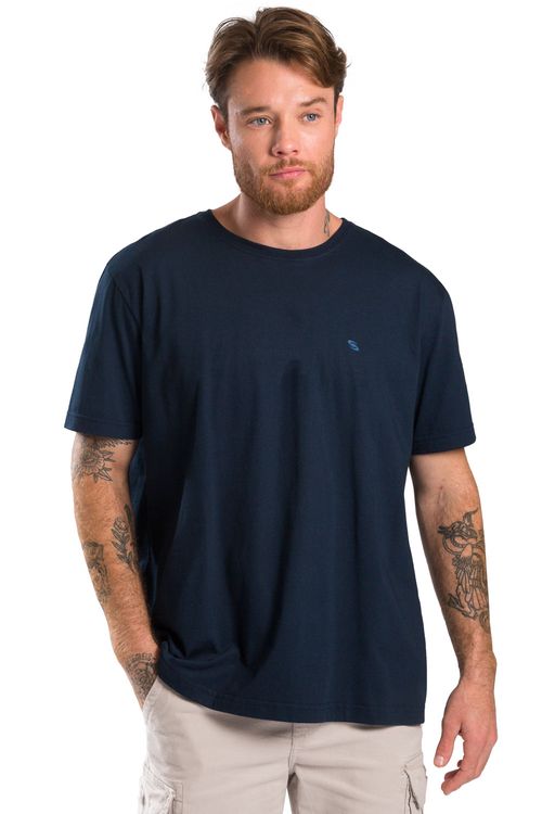T-Shirt Básica Comfort Fit Azul Royal