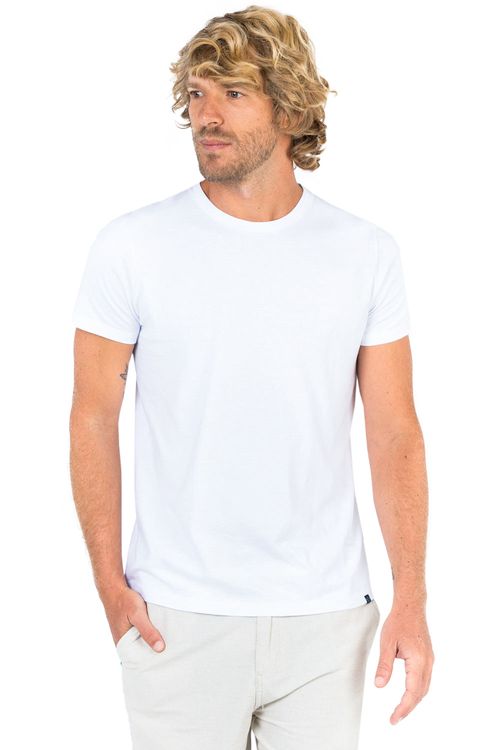 Kit Com 02 T-Shirts Básicas Premium Branco