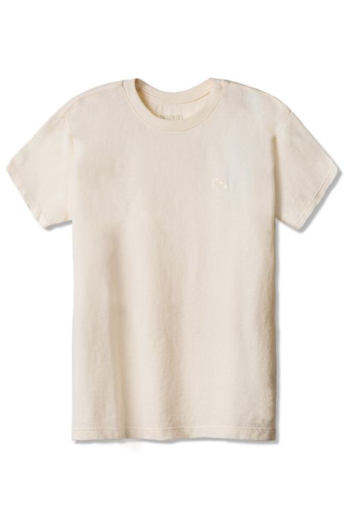 T-Shirt Infantil Básica Off White