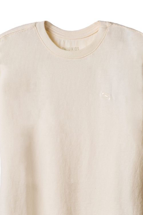 T-Shirt Infantil Básica Off White