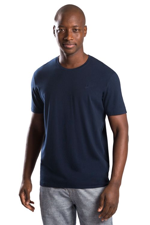 T-Shirt Básica Premium Pima Azul Marinho