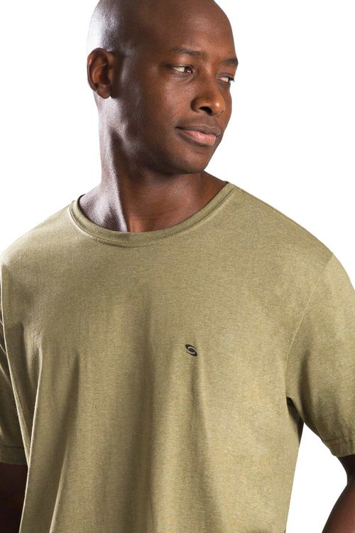 T-Shirt Básica Comfort Fit Verde Militar