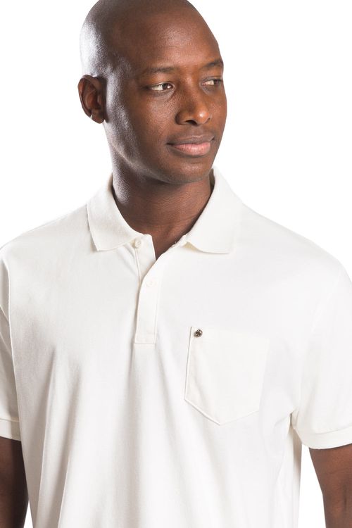 Polo Básica Flex Com Bolso Cru