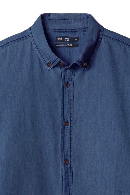 Camisa Jeans Azul Jeans