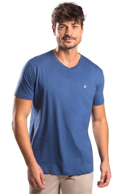 T-Shirt Básica Premium Pima Touch Azul