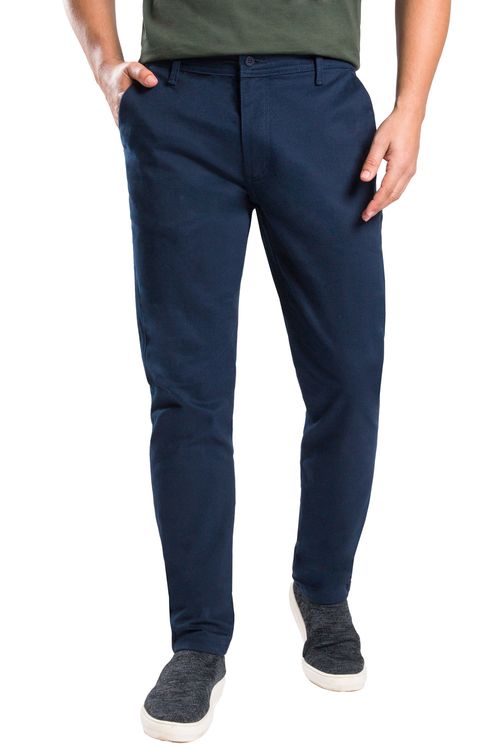 Calça Chino Flex Azul Marinho