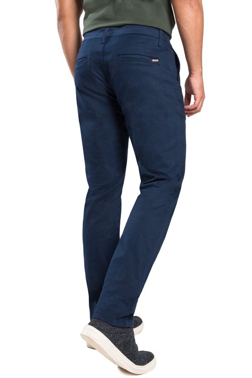 Calça Chino Flex Azul Marinho