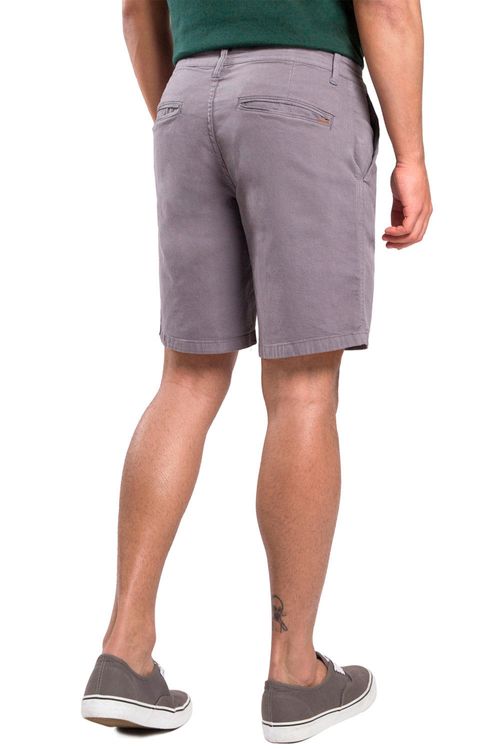 Bermuda Chino Flex Cinza