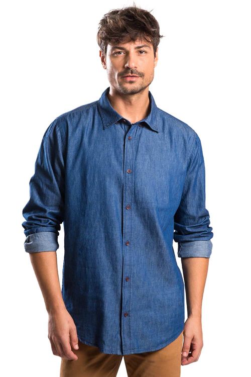 Camisa Jeans Azul Jeans