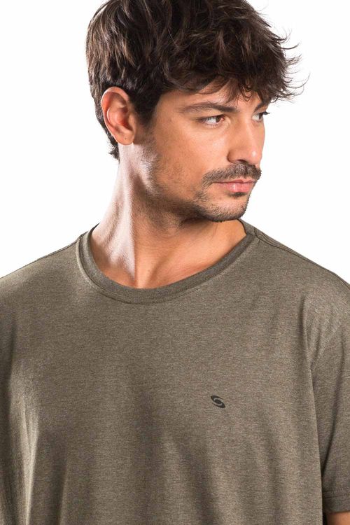 T-Shirt Básica Comfort Fit Verde Musgo