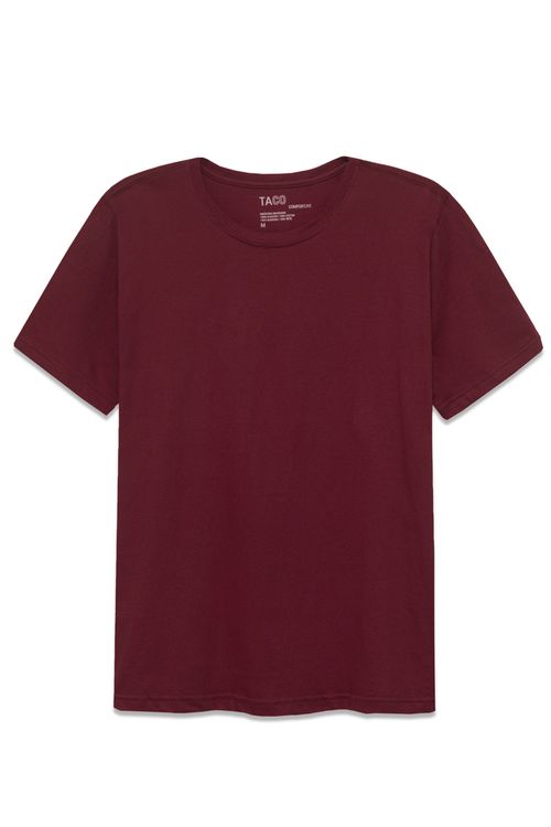 T-Shirt Básica Comfort Vinho