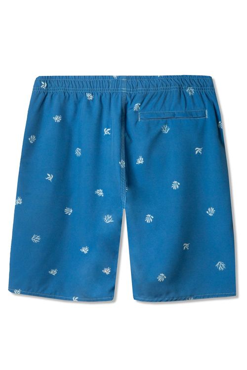 Short Infantil Mini Algas Azul Turquesa