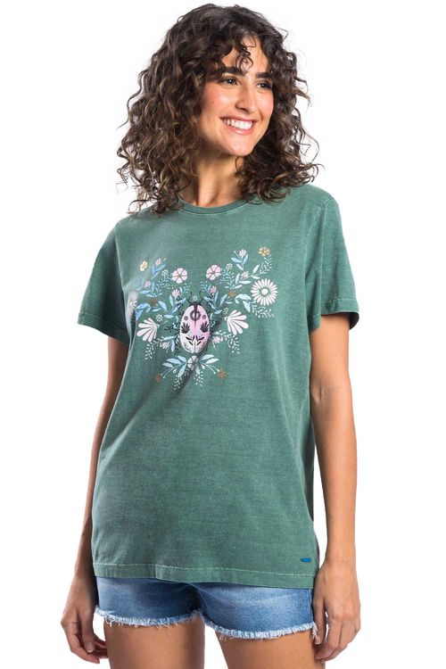 Blusa Estampada Joaninha Verde