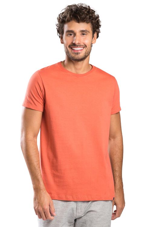 T-Shirt Básica Fit Premium Sem Costura Telha