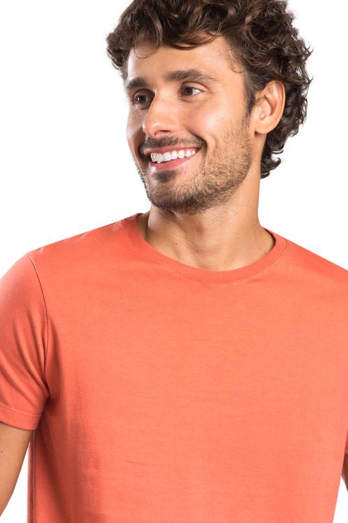 T-Shirt Básica Fit Premium Sem Costura Telha