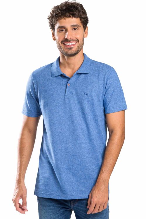 Polo Básica Piquet Azul Royal