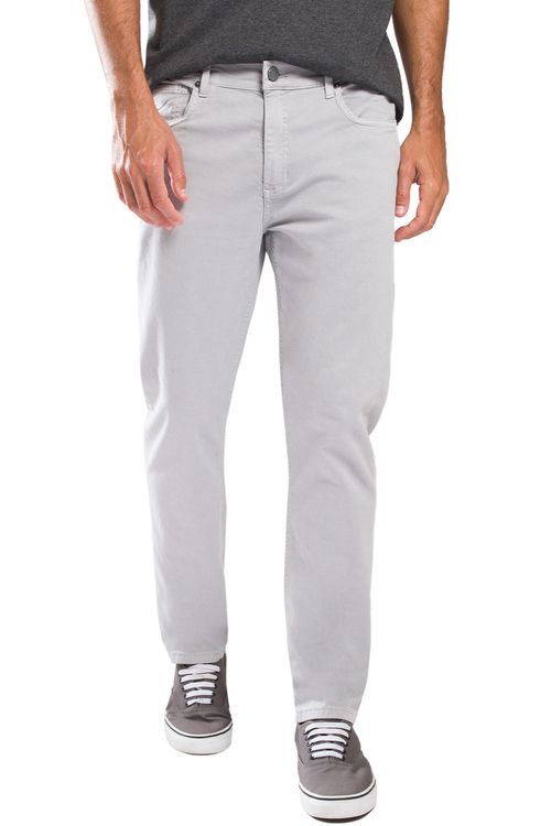 Calça Color Slim Flex Cinza