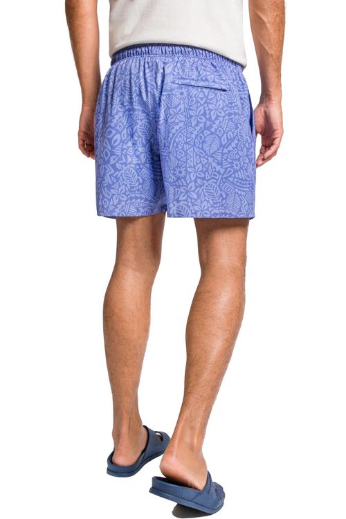 Short Estampado Turtle Azul Jeans