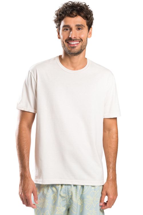 T-Shirt Básica Comfort Mescla Cru