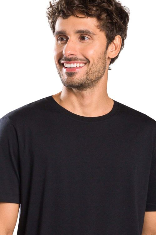 T-Shirt Básica Premium Pima Preta