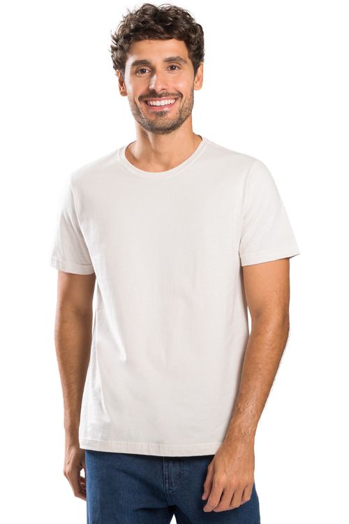 T-Shirt Básica Color Fit Off White