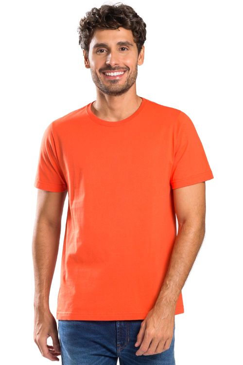 T-Shirt Básica Color Fit Laranja