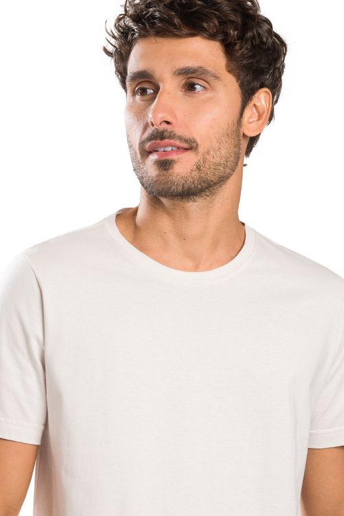T-Shirt Básica Color Fit Off White