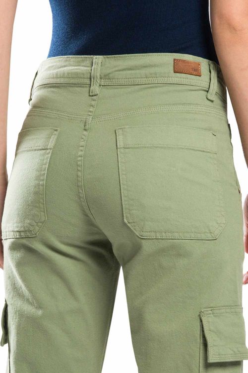 Calça Color Cargo Verde