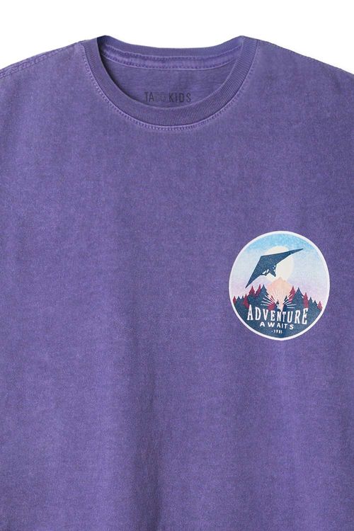 T-Shirt Infantil Estampada Roxa