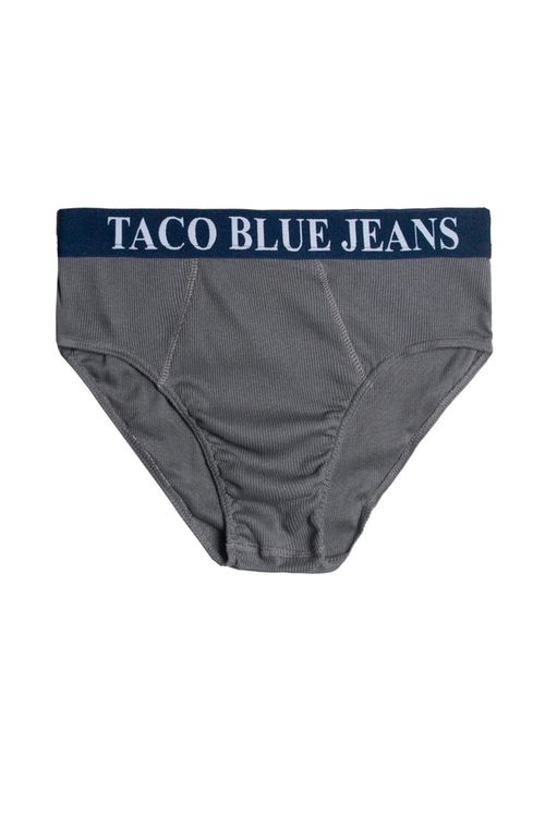 Kit De Cueca Slip Blue Jeans Grafite/Azul Marinho/Preto