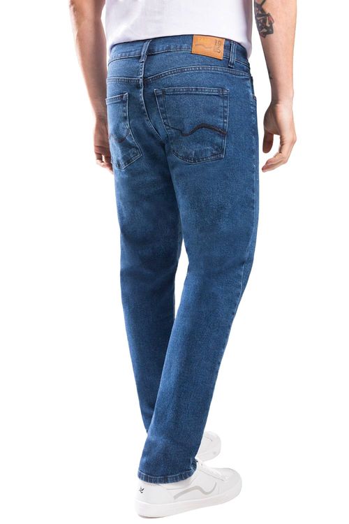 Calça Jeans Straight Flex Super Stone