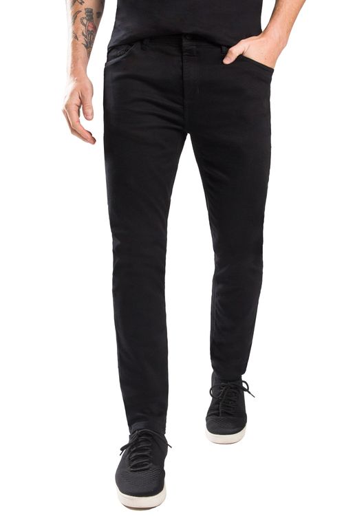 Calça Color Premium Flex Skinny Black